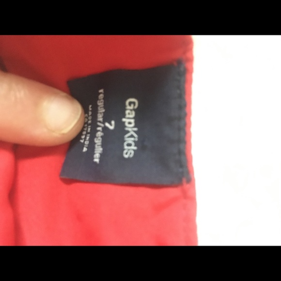 Red Gap corduroy skirt with tulle trimmed lining - Picture 3 of 3